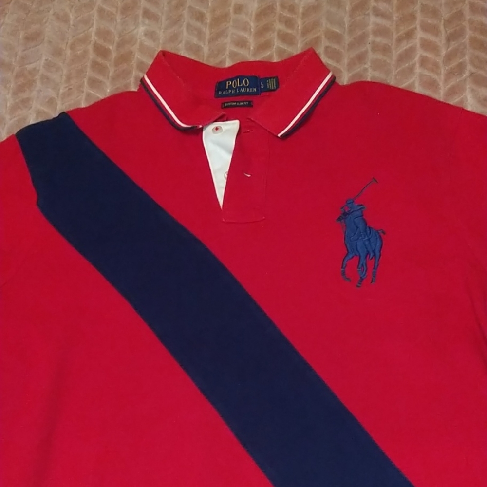 Polo by Ralph Lauren red/Blu polo shirt
